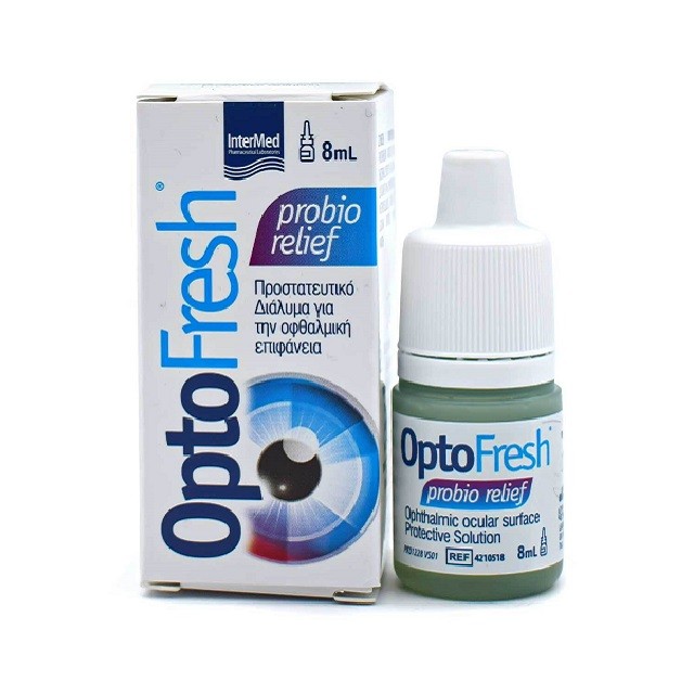 Intermed OptoFresh Probio Relief Οφθαλμικές Σταγόνες Για Προστασία Από Ξηροφθαλμία, 8ml