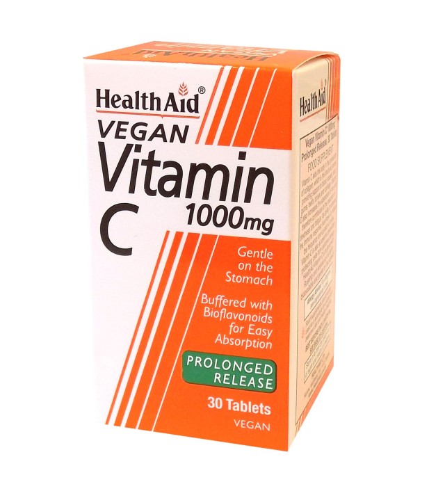 HEALTH AID Vitamin C 1000mg bioflavonoids P.R 30tablets