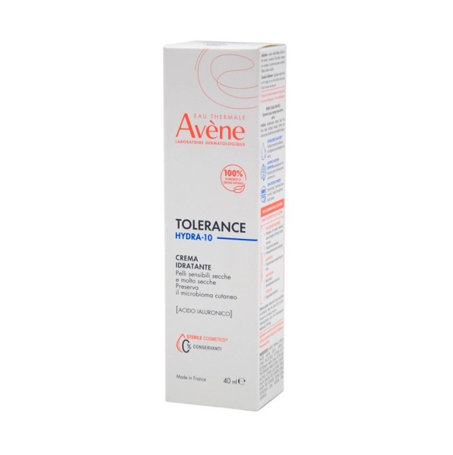 AVENE Tolerance Hydra-10 Ενυδατική Κρέμα Για Ευαίσθητη & Ξηρή Επιδερμίδα, 40 ml
