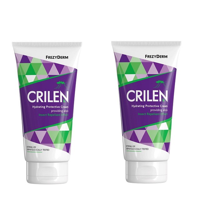 FREZYDERM Crilen Cream Πακέτο 1+1 Ενυδατικό Προστατευτικό Γαλάκτωμα Με Εντομοαπωθητική Δράση, 2x125ml