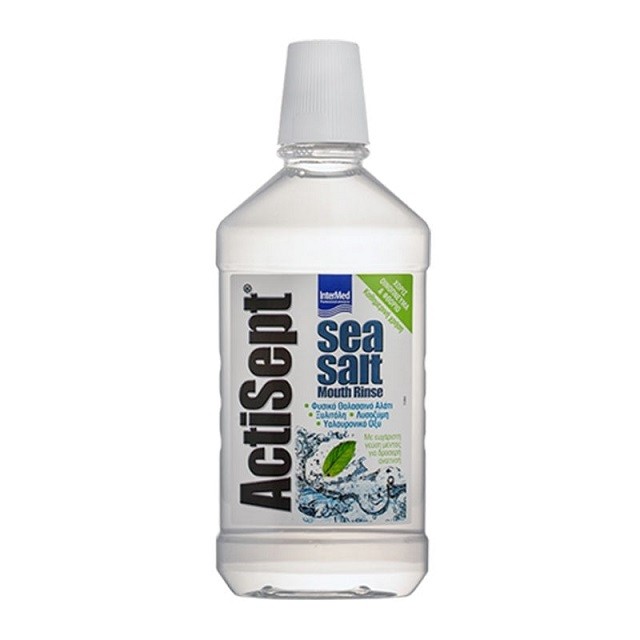 Intermed ActiSept Sea Salt Mouth Rinse Στοματικό Διάλυμα Με Θαλασσινό Αλάτι, 500ml