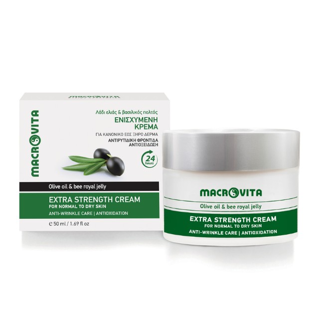 Macrovita Extra Strength 24ωρη Ενυδατική Κρέμα Προσώπου 50ml