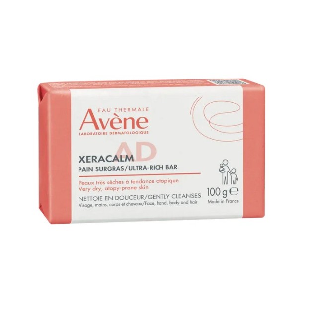 Avene XeraCalm AD Ultra-Rich Cleansing Bar Στερεή Πλάκα Καθαρισμού για Ξηρό Δέρμα 100gr