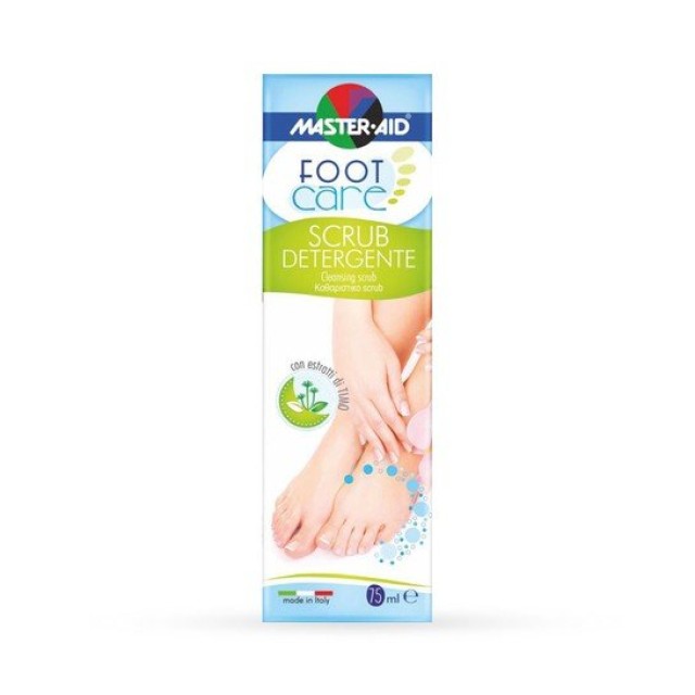 Master Aid Foot Care Scrub Detergente Καθαριστικό Ποδιών Απολέπιση 75ml