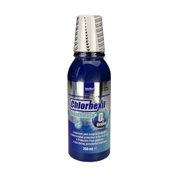Intermed Chlorhexil Mouthwash Chlorhexidine Digluconate 0.20% & Hydrogen Peroxide Στοματικό Διάλυμα 250ml