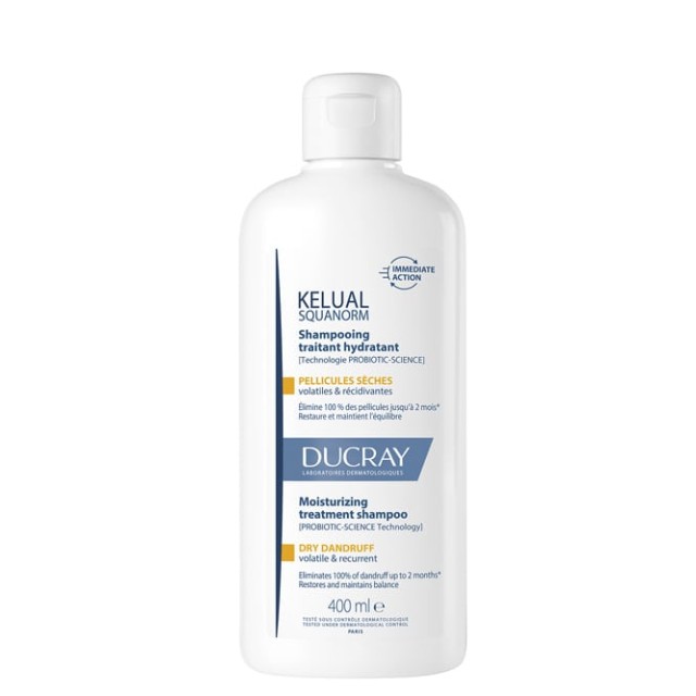Ducray Kelual Squanorm Dry Dandruff Σαμπουάν για Ξηρή Πιτυρίδα 400ml