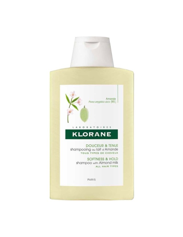 KLORANE Almond Milk Volumising Shampoo, Σαμπουάν με Γαλάκτωμα Αμυγδάλου για όγκο, απαλότητα & λάμψη, 200ml