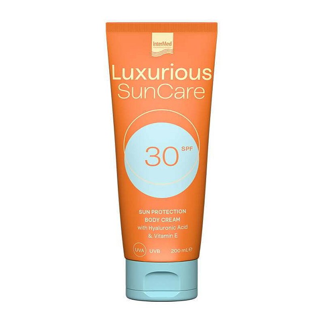 INTERMED Luxurious Suncare Body Cream SPF30 Αντηλιακή Κρέμα Σώματος, 200ml