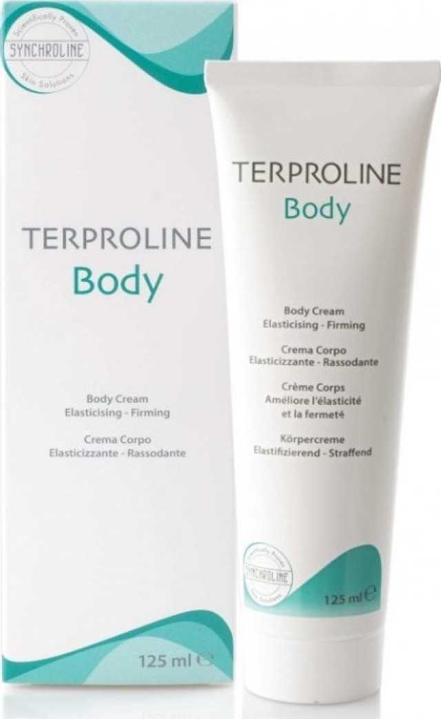SYNCHROLINE Terproline Body Cream, Κρέμα Σώματος με Αναπλαστική & Επουλωτική Δράση κατά των ραγάδων & ραβδώσεων, 125ml