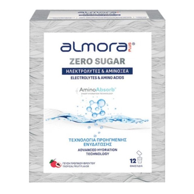 Almora Plus Zero Sugar Amino Absorb Ηλεκτρολύτες χωρίς Ζάχαρη 12 Φακελίδια