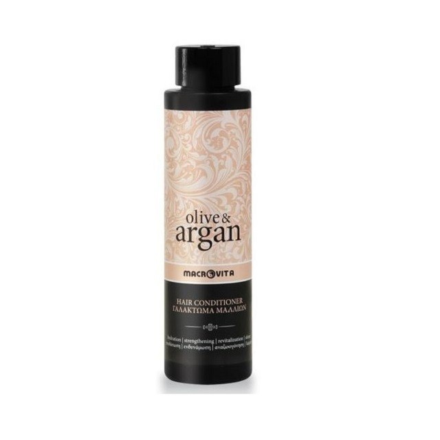 Macrovita Olive & Argan Hair Conditioner Γαλάκτωμα Μαλλιών, 200ml