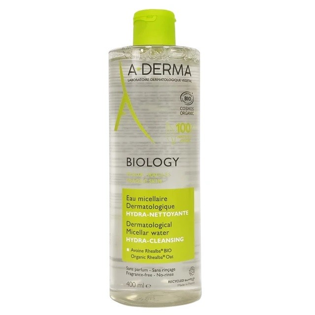 A-Derma Biology Dermatological Micellar Water Απαλό Νερό Ντεμακιγιάζ Για Πρόσωπο & Μάτια, 400ml