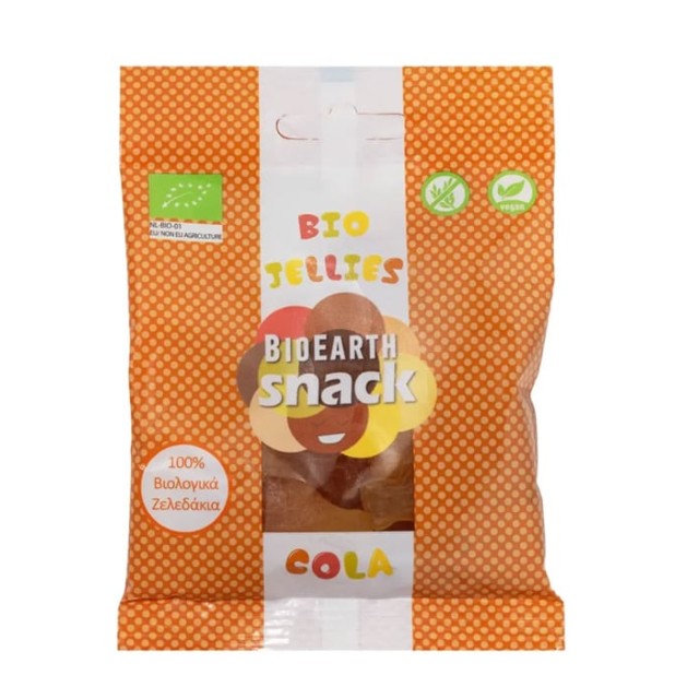 BioEarth Bio Jellies Ζελεδάκια Βιολογικά με Γεύση Cola 55gr
