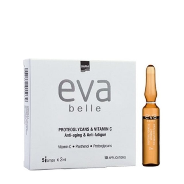 INTERMED Eva Belle Proteoglycans & Vitamin C, Αμπούλες για το Πρόσωπο με Αντιρυτιδική & Αντιοξειδωτική Δράση, 5x2ml