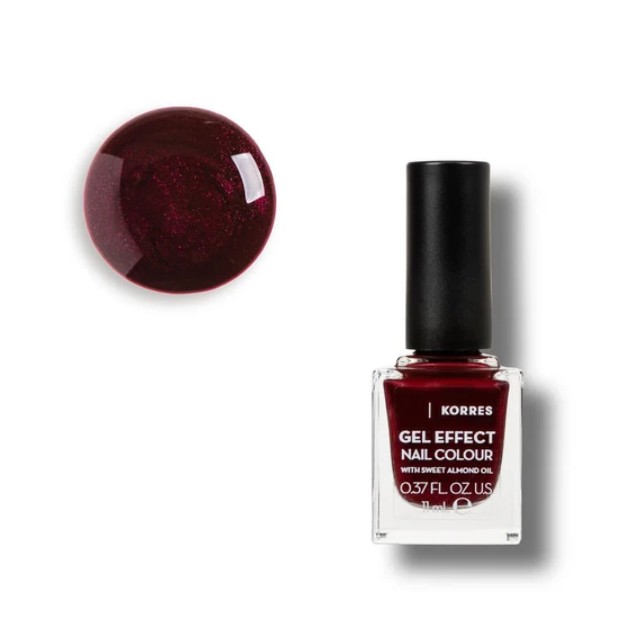 Korres Βερνίκι Νυχιών Gel Effect Nail Colour No55 Pomegranate 11ml