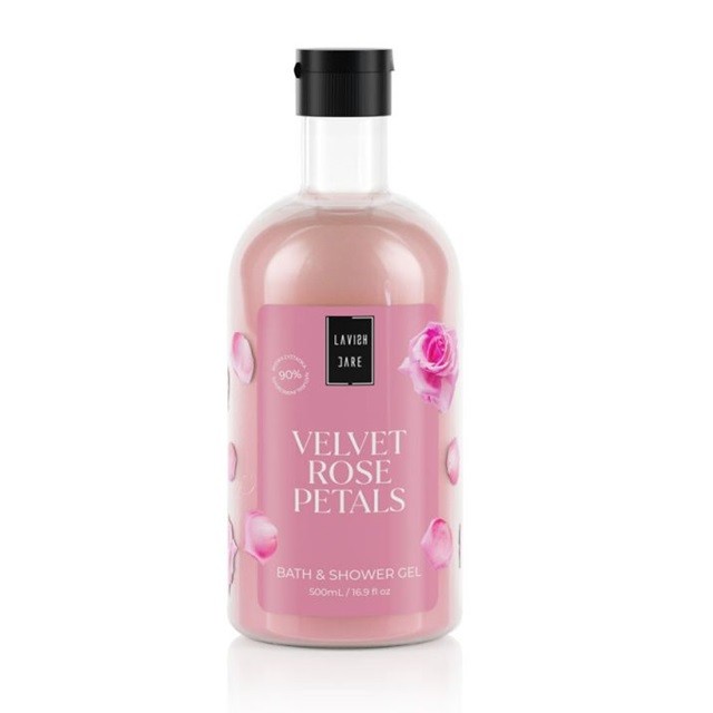 Lavish Care Bath & Shower Gel Velvet Rose Petals Αφρόλουτρο Σώματος Με Άρωμα Τριαντάφυλλο, 500ml