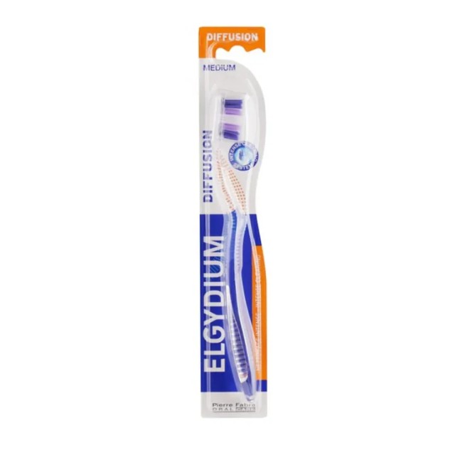 Elgydium Diffusion Medium Οδοντόβουρτσα Μωβ 1τμχ
