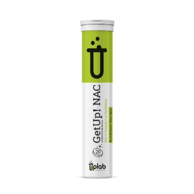 Uplab Get Up Nac Vitamin C & Glutathione 20 Αναβράζοντα Δισκία