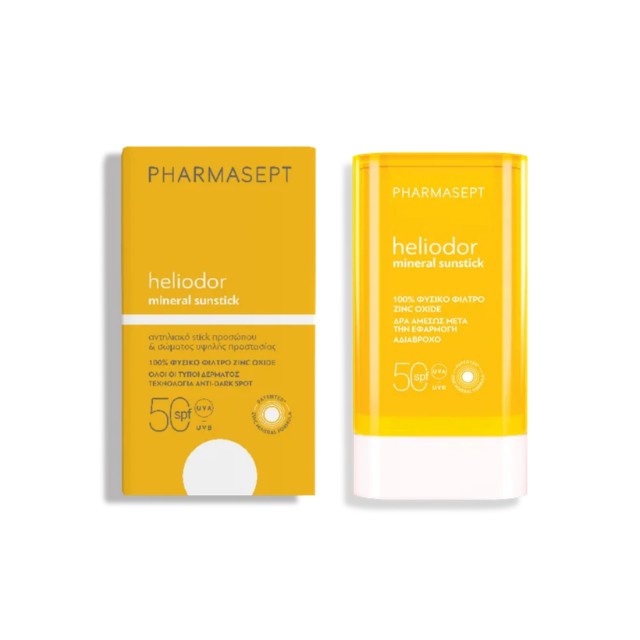 Pharmasept Heliodor Mineral Sunstick SPF50 Αντιηλιακό Προσώπου & Σώματος σε Μορφή Στικ 25g