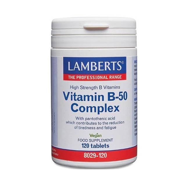 Lamberts Vitamin B-50 Complex 120 Tαμπλέτες (8029-120)