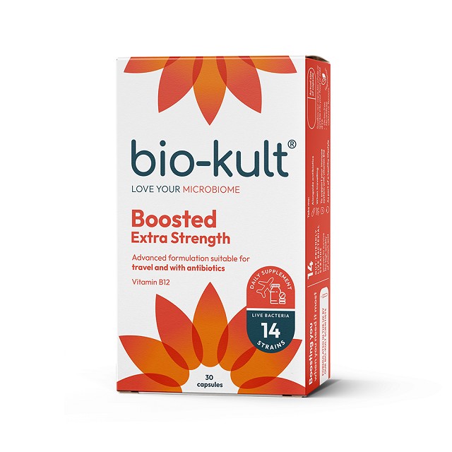 BIO-KULT Boosted Ενισχυμένη Προβιοτική Φόρμουλα Με Προσθήκη Βιταμίνης 12, 30 κάψουλες