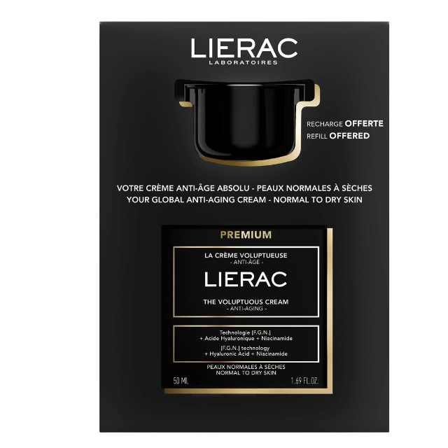 Lierac Premium Πακέτο The Voluptueuse Cream Κρέμα Αντιγήρανσης 50ml & Refill 50ml