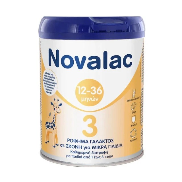 Novalac Νο.3 Γάλα για Παιδιά από 1 έως 3 ετών με Γεύση Βανίλια 800gr