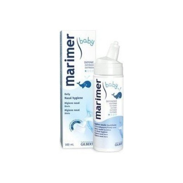 Marimer Baby Daily Nasal Hygiene, Ισότονο Διάλυμα Θαλασσινού Νερού Σε Ρινικό Σπρεϊ, 100ml