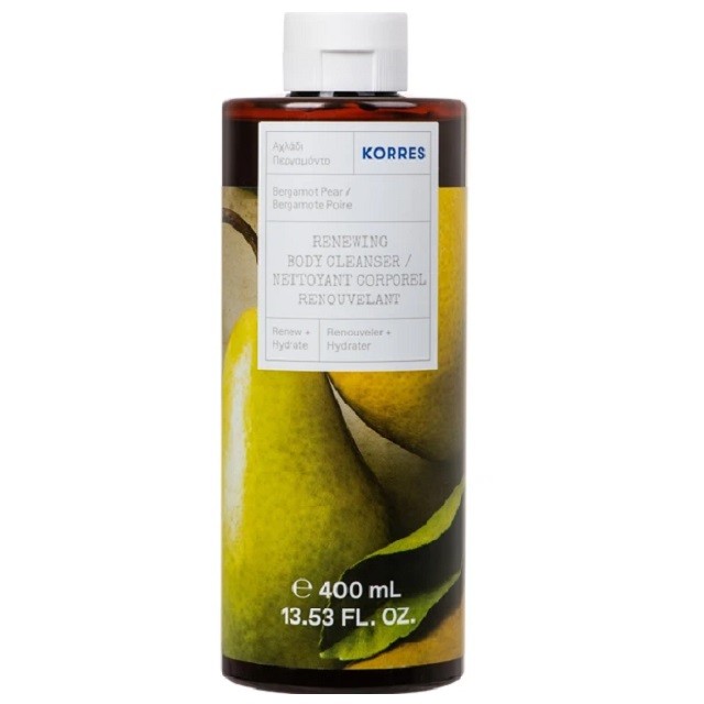 Korres Renewing Body Cleanser Bergamot Pear Αφρόλουτρο Με Άρωμα Αχλάδι & Περγαμόντο, 400ml
