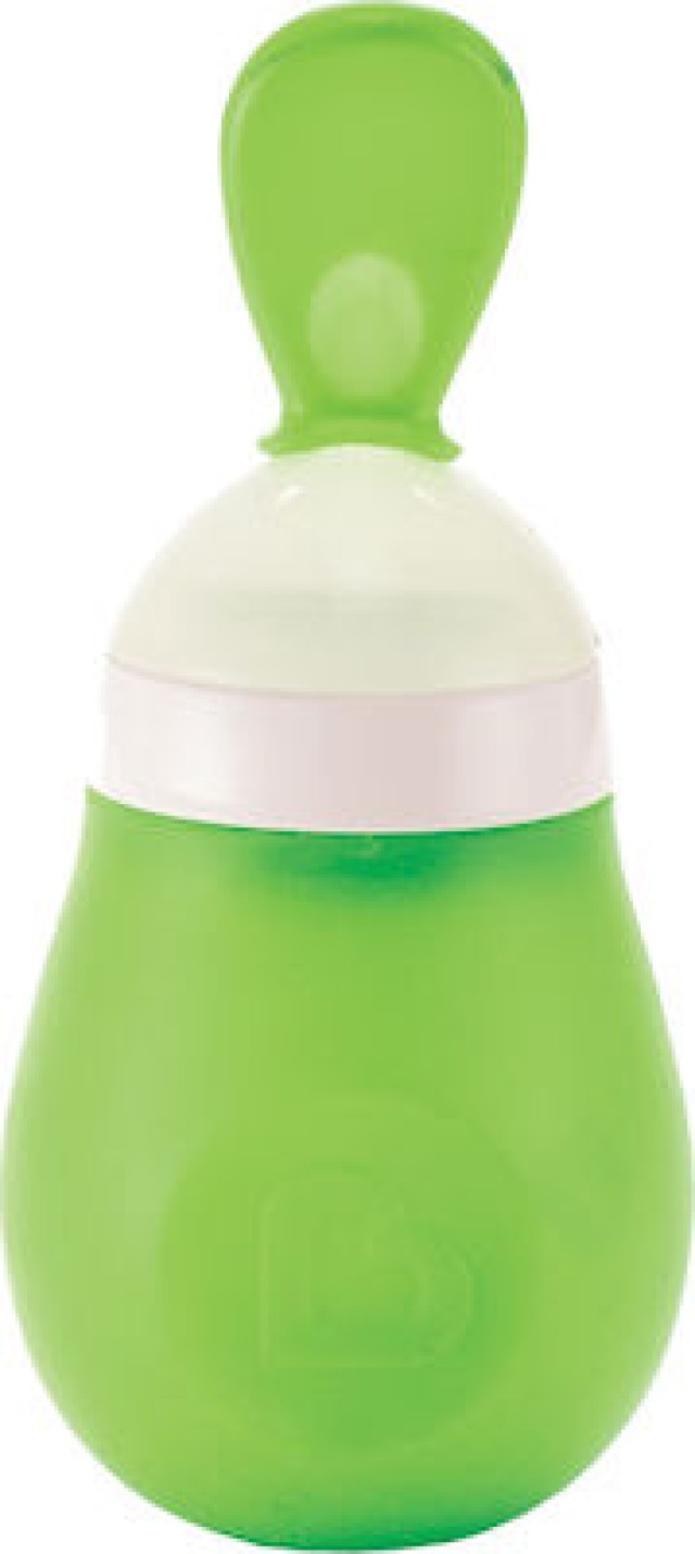 MUNCHKIN Squeeze Κουτάλι Ρυθμιζόμενης Ροής Που Δεν Λερώνει Για Παιδιά Από 4m+ Σε Πράσινο Χρώμα (1239801), 1τμχ