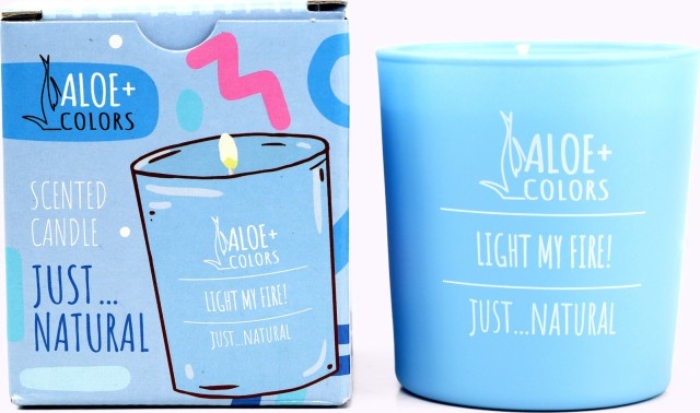 ALOE+ COLORS Just Natural Scented Soy Candle Κερί Σόγιας με Άρωμα Φρεσκάδας 220gr