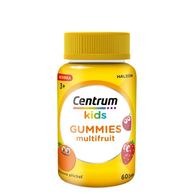 Centrum Kids Gummies Multifruit Συμπλήρωμα Διατροφής για Παιδιά 3+ με Γεύση Φρούτων 60 Ζελεδάκια