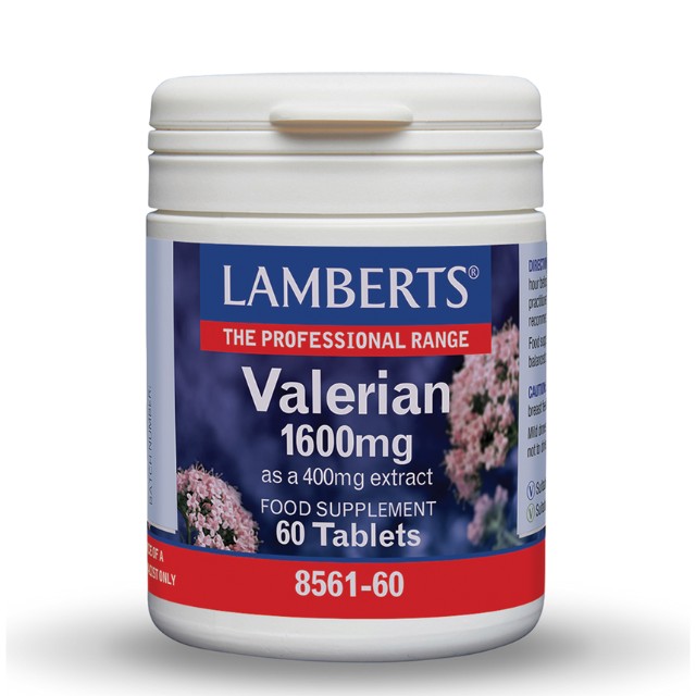 Lamberts Valerian 1600mg Βαλεριάνα 60 Ταμπλέτες 8561-60