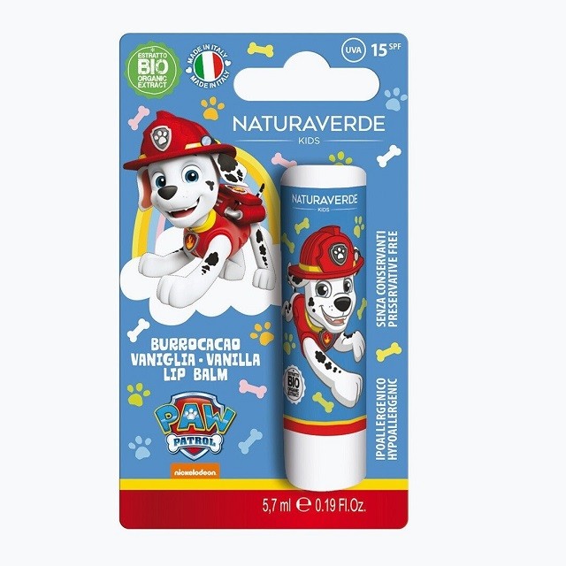 Naturaverde Kids Disney Paw Patrol Lip Balm Με Άρωμα Βανίλια & SPF15, 5,7ml