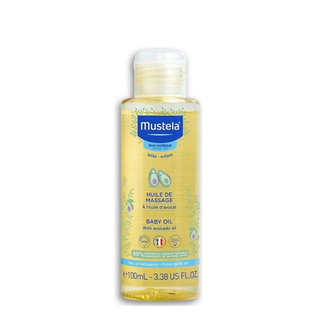 Mustela Oil Huile De Massage  Βρεφικό Λάδι Σώματος για Μασάζ 100ml