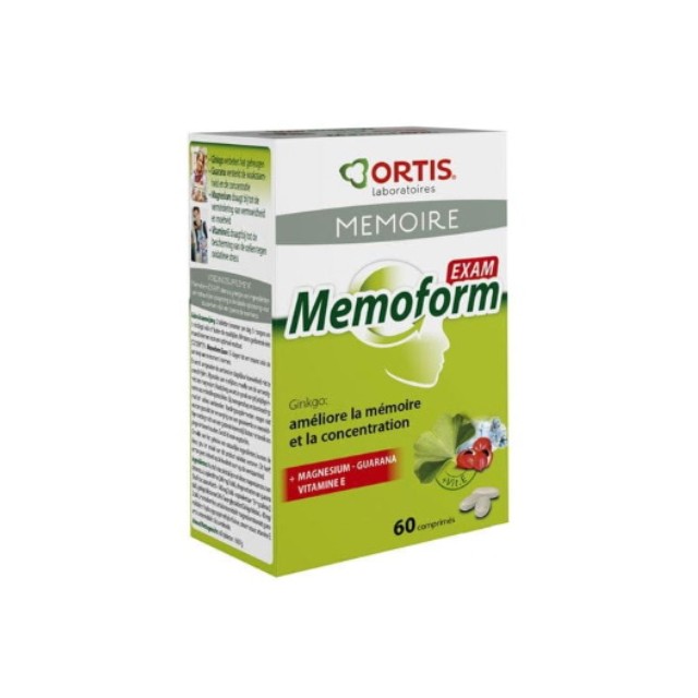 Ortis Exam Memoform Συμπλήρωμα για Μνήμη & Συγκέντρωση 60tabs