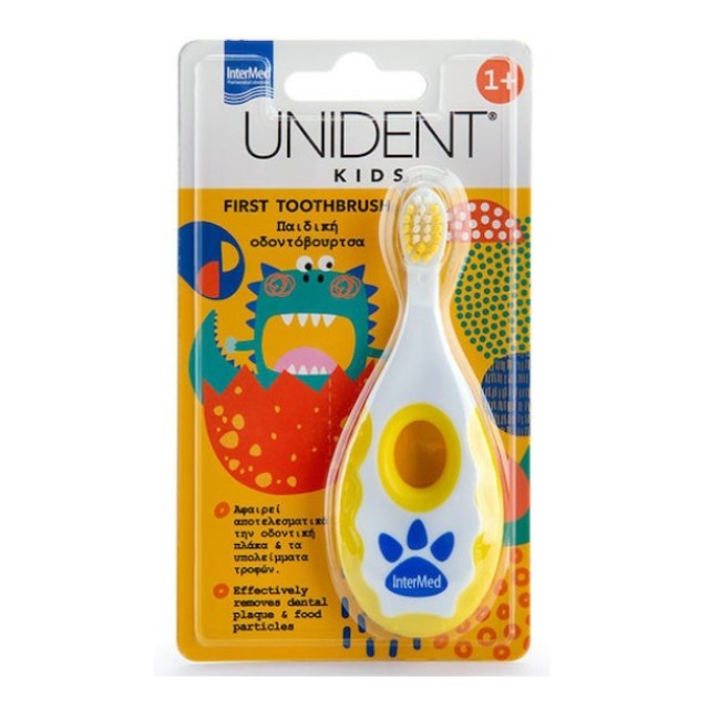 Intermed Unident Kids First Toothbrush Παιδική Οδοντόβουρτσα Για 1+ Ετών 1τμχ