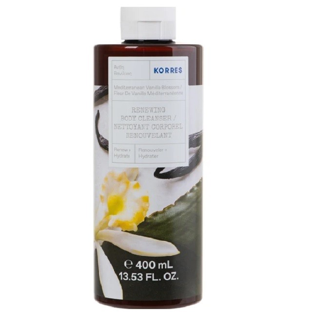 Korres Renewing Body Cleanser Mediterranean Vanilla Blossom Αφρόλουτρο Με Άρωμα Άνθη Βανίλιας, 400ml