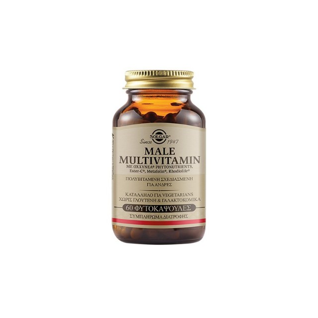 Solgar Male Multivitamin Πολυβιταμίνες για Άνδρες 60 Φυτικές Κάψουλες