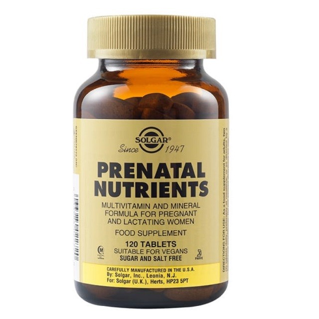 Solgar Prenatal Nutrients Συμπλήρωμα Διατροφής Για Γυναίκες, 120 Κάψουλες