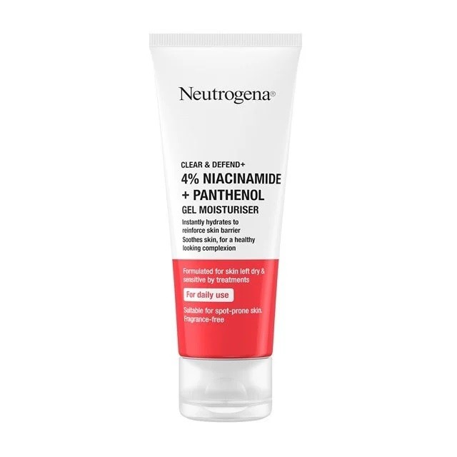 Neutrogena Clear & Defend 4% Niacinamide & Panthenol Gel Moisturiser Ενυδατική Κρέμα Προσώπου, 50ml