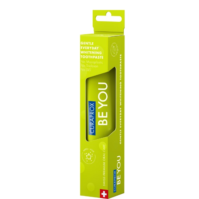Curaprox Be You  Whitening Toothpaste Οδοντόκρεμα με Γεύση Μήλο & Αλόη  60ml