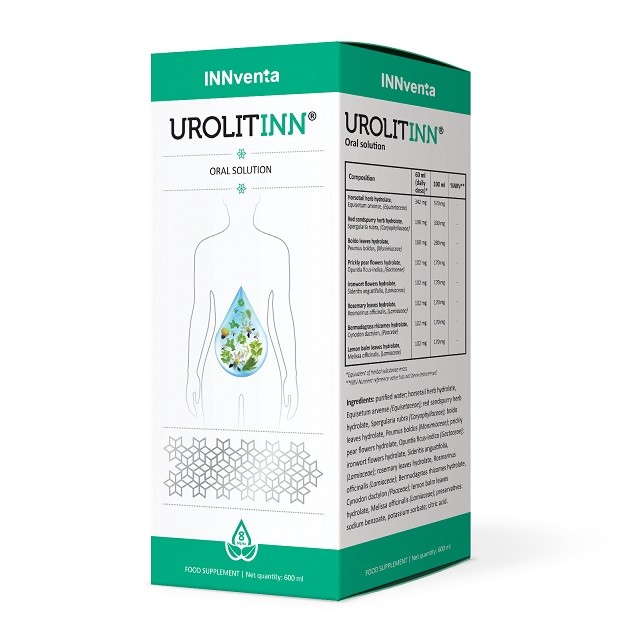 Innventa Urolitinn Συμπλήρωμα Για Θεραπεία & Πρόληψη Ουρολιθίασης, 600ml