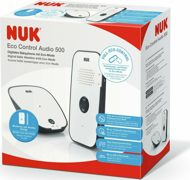 NUK Ψηφιακή Ενδοεπικοινωνία Eco Control Audio 500 Με Λειτουργία Eco-Mode (10.256.438)
