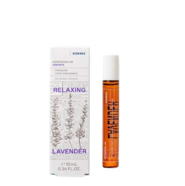 KORRES Pressure Point Fragrance Relaxing Lavender Roll-on Σώματος Λεβάντα Για Αίσθηση Χαλάρωσης Πριν Τον Ύπνο, 10ml