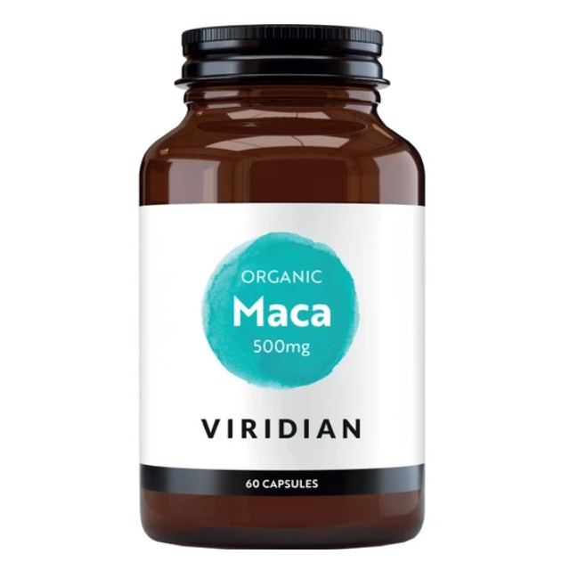 Viridian Maca 500mg για Ενίσχυση της Σεξουαλικής Διάθεσης & Ενέργεια 60 κάψουλες