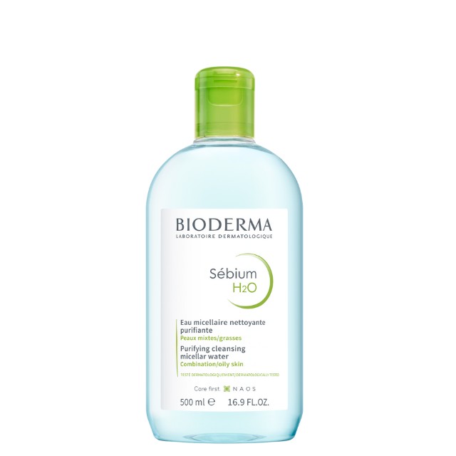 Bioderma Sebium Micellar Water Η2Ο Νερό Καθαρισμού για Λιπαρές Επιδερμίδες 500ml