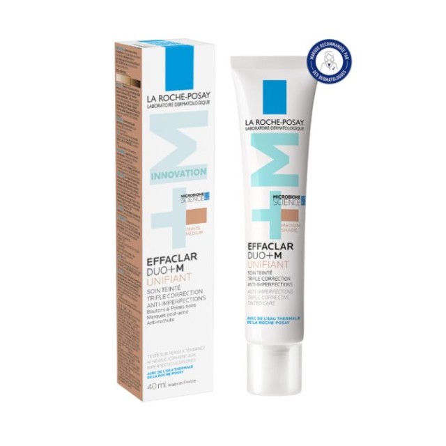 La Roche Posay Effaclar Duo+Μ Unifiant Medium Διορθωτική Κρέμα Προσώπου κατά των Ατελειών με Χρώμα 40ml