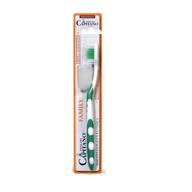 Pasta Del Capitano Οδοντόβουρτσα Family Medium Toothbrush Μέτρια Πράσινη 1τμχ