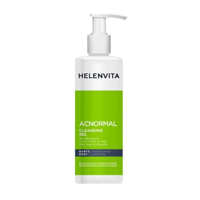 HELENVITA ACNormal Cleansing Gel Αφρίζον Καθαριστικό Για Λιπαρές & Με Τάση Ακμής Επιδερμίδες, 400ml